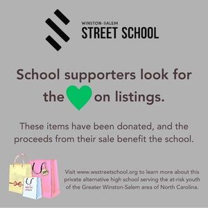 Proceeds of 💚 items go to the Winston Salem Street School!
